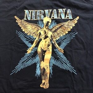 NIRVANA Black Band Tee